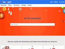 Tablet Screenshot of fineartpixel.com